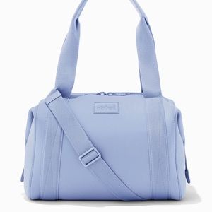 Dagne Dover lavender neoprene duffle bag